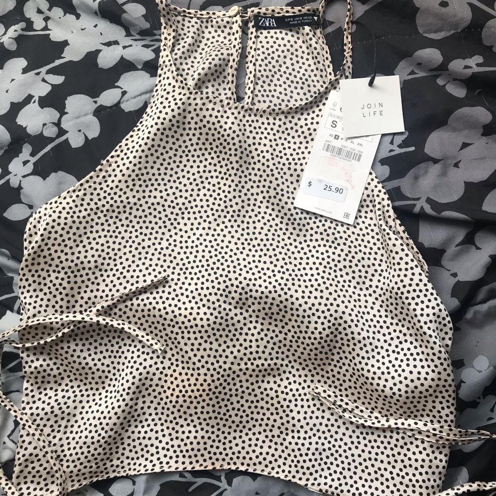 Zara polka dot top NWOT - Picture 1 of 2